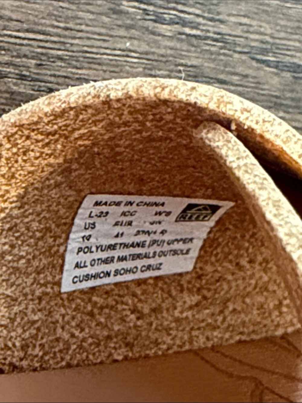 Reef Vista SoHo Cruz Sandals Size 10 in Natural - C67-040